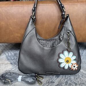 Chala Sweet Hobo Shoulder Bag Flower Lady Bug Bronze Crossbody Purse NWOT